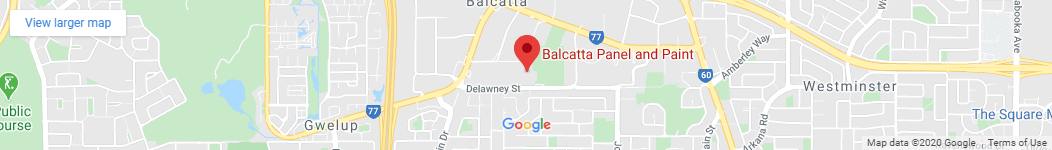 map showing location of Balcatta Panel and Paint